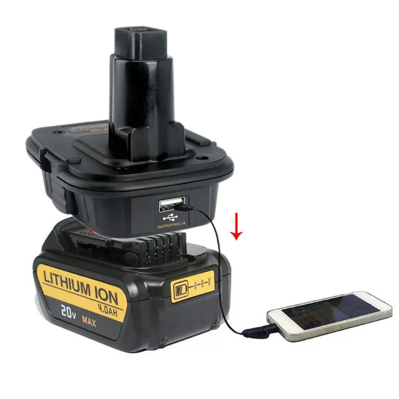 Адаптер аккумуляторной батареи DM18D для Dewalt конвертер 18 в/20 в с литий ионным