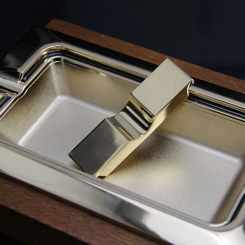 Lubinski дерева венге металла сигары пепельница | Дом и сад