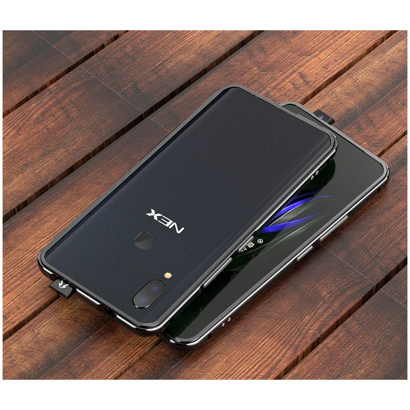 

Роскошный брендовый Алюминиевый металлический бампер для Vivo Nex мобильный телефон, металлический чехол Snapdragon 710, рамка в форме колонны для Vivo...