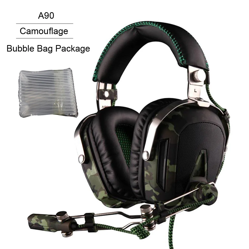 SADES A90 Pilot USB 7,1, игровые наушники с объемным звуком, гарнитура, 7 цветов, дыхательные огни для PC Gamer, камуфляж