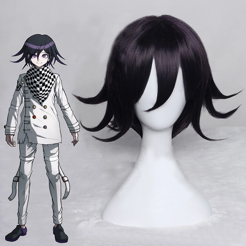 

Biamoxer Danganronpa V3 Killing Harmony Kokichi Oma Leader Cosplay Costume + Hat Scarf