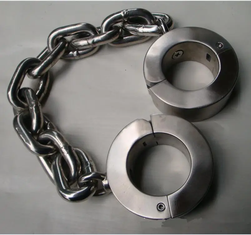 Super heavy bondage restraints shackle bdsm fetish wear anklet cuffs stainless steel sex slave adult games products | Красота и