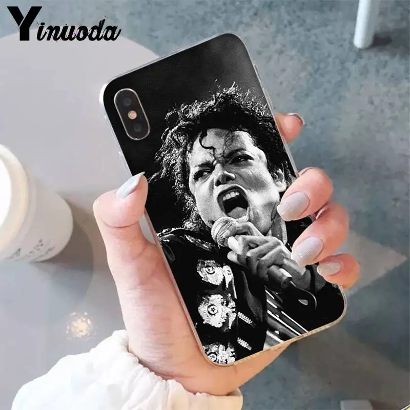 Yinuoda Майкл Джексон мягкий чехол для телефона iPhone 8 7 6 6S Plus X XSMAX 5 5S SE XR 10 Fundas Capa 11 11pro 11promax