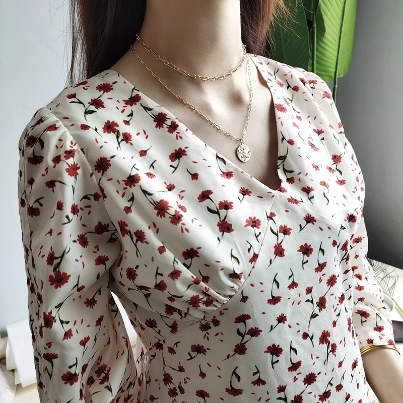 LouLeur, серебро 925 пробы, Русалочка, для танцев, для девушек, ожерелье, Круглый, золотой, длинные волосы, летящее, элегантное подвесное ожерелье для женщин, ювелирное изделие