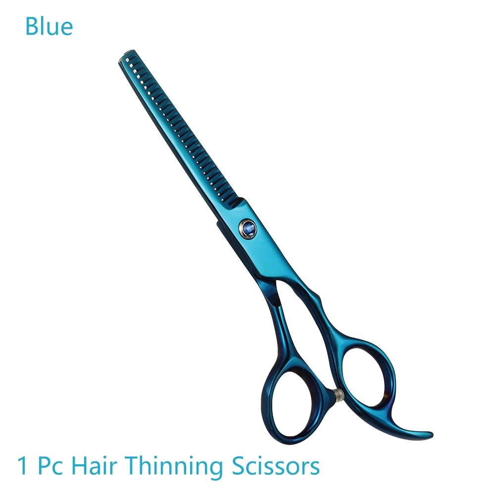 Blue ThinningScisso 1 шт. модные Профессиональные Парикмахерские ножницы для стрижки волос длина 15 см парикмахерские Парикмахерские филировочные ножницы Инструменты для укладки волос - Цвет: Blue ThinningScisso