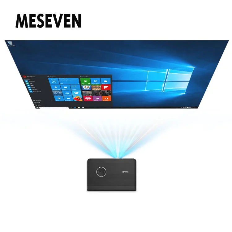 Настоящее Windows 10 4 К LED ТЕЛЕВИЗОР DLP 1080 P Видеопроектор встроенный Wi-Fi Bluetooth для