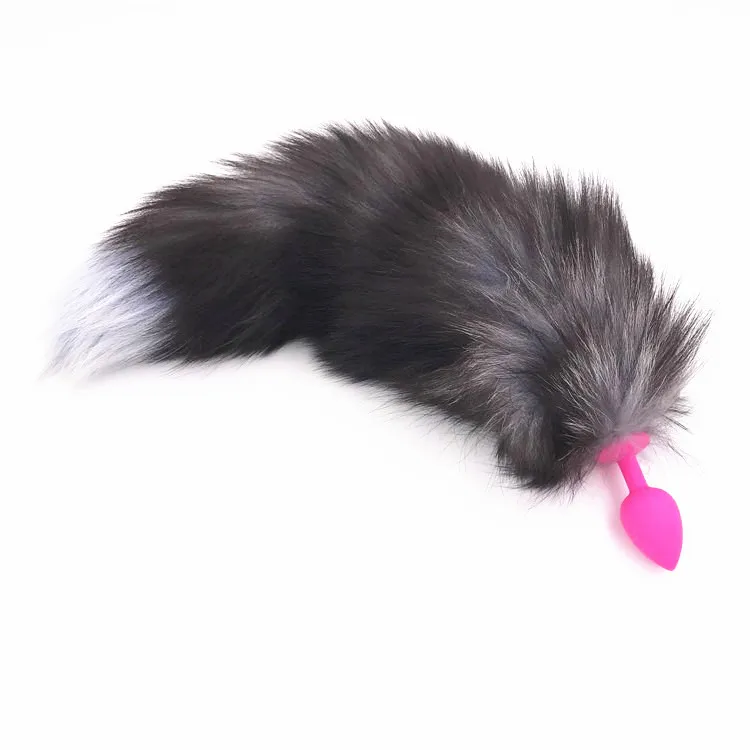 Silicone Anal Plug Fox Tail Metal Sex Toy Toys Erotic Butt for Woman And Men Sexy Adult | Красота и здоровье