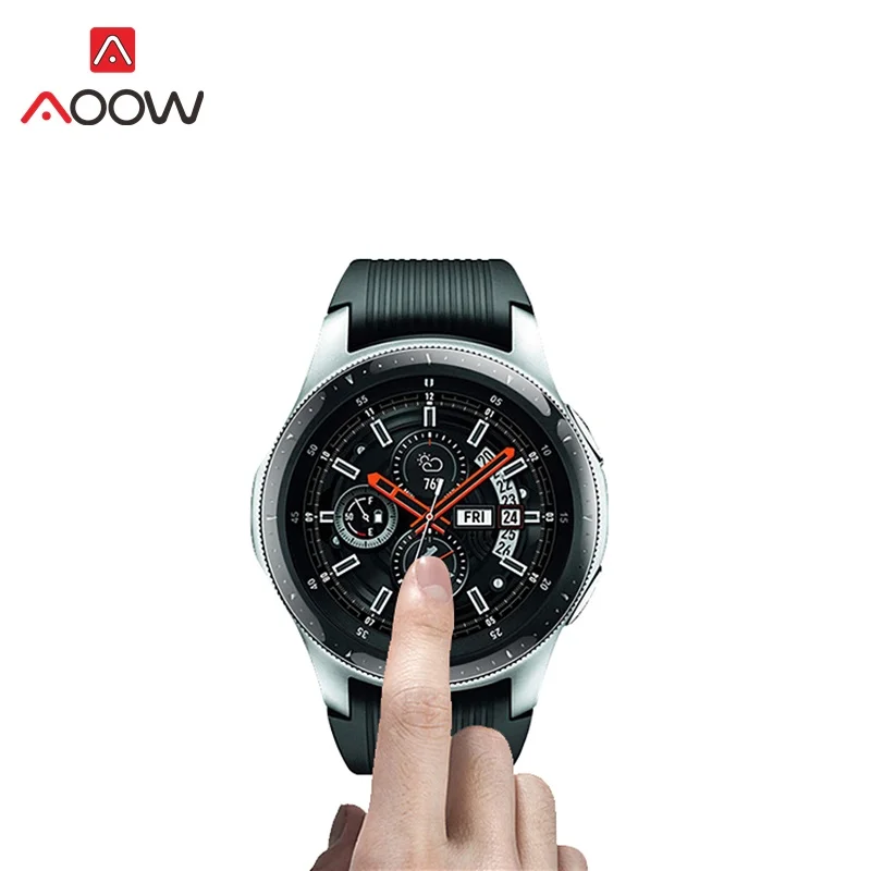 AOOW 2 шт закаленное стекло для samsung Galaxy Watch 42 мм 46 мм Защитная пленка для экрана Защита от взрыва анти-осколки