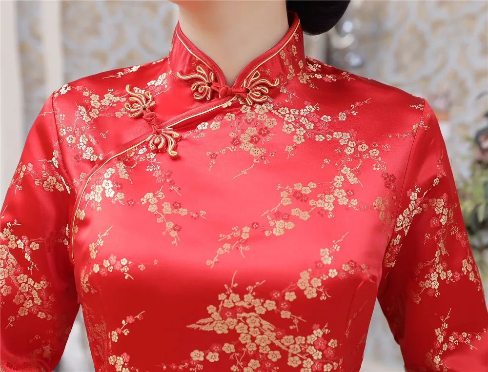 Традиционная китайская одежда Shanghai Story платья в китайском стиле длинный Чонсам с