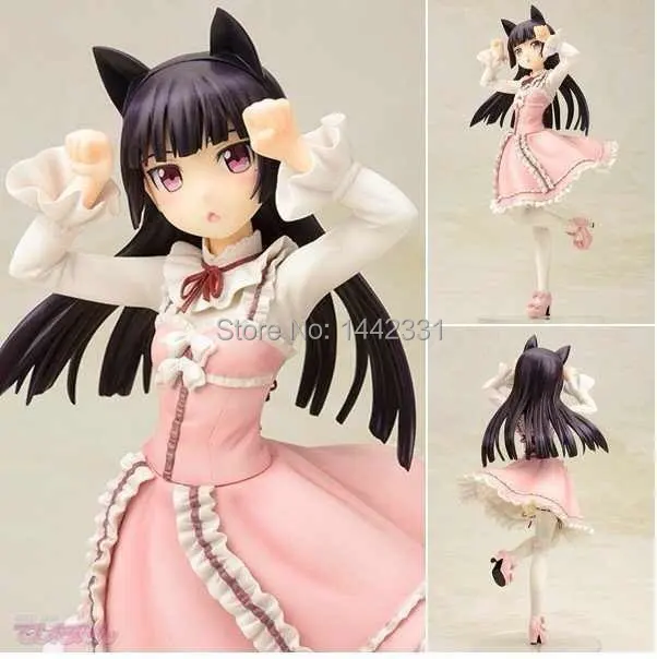 Сексуальное розовое платье с черной кошкой Kuroneko 24 см. без Imouto My Little Sister из ПВХ