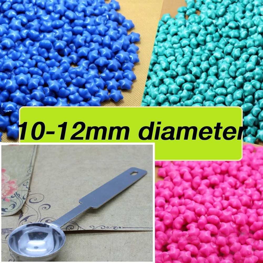 

100pcs wax Mix color + 1pcs steel spoon sealing wax tablet pill beads granule/grain/strip sticks Wax seal ancient sealing wax