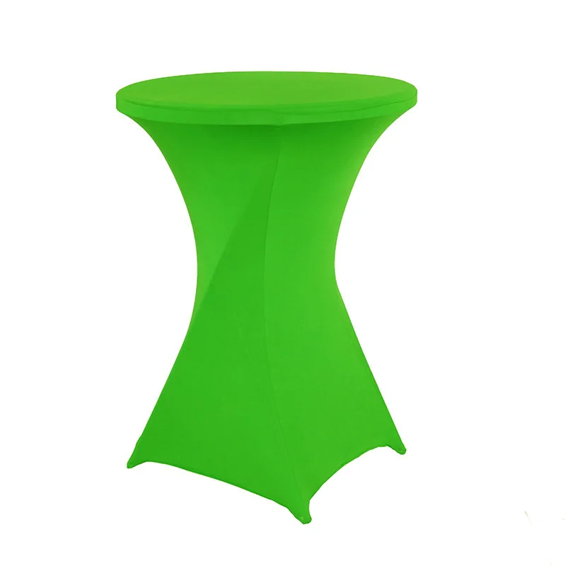 Apple Green 2 шт./лот, чехлы для сухих барных коктейлей, спандекс, для свадебного декора, лайкра, бистро, скатерть, вечерние, 60/80 см, увеличивают утолщение - Цвет: Apple Green