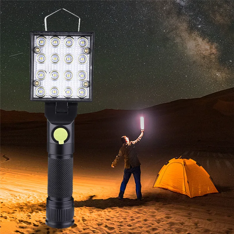 Светодиодный тент лампа USB Перезаряжаемый Тактический Рабочий СВЕТОДИОДНЫЙ