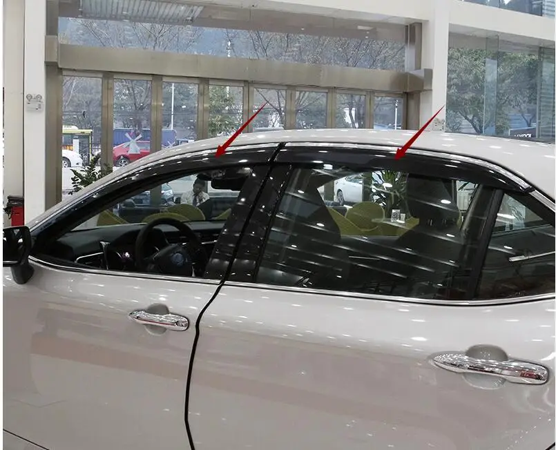 4 шт. автомобильный навес окно козырек для Toyota 8th Camry 2017 2018 солнцезащитный от дождя