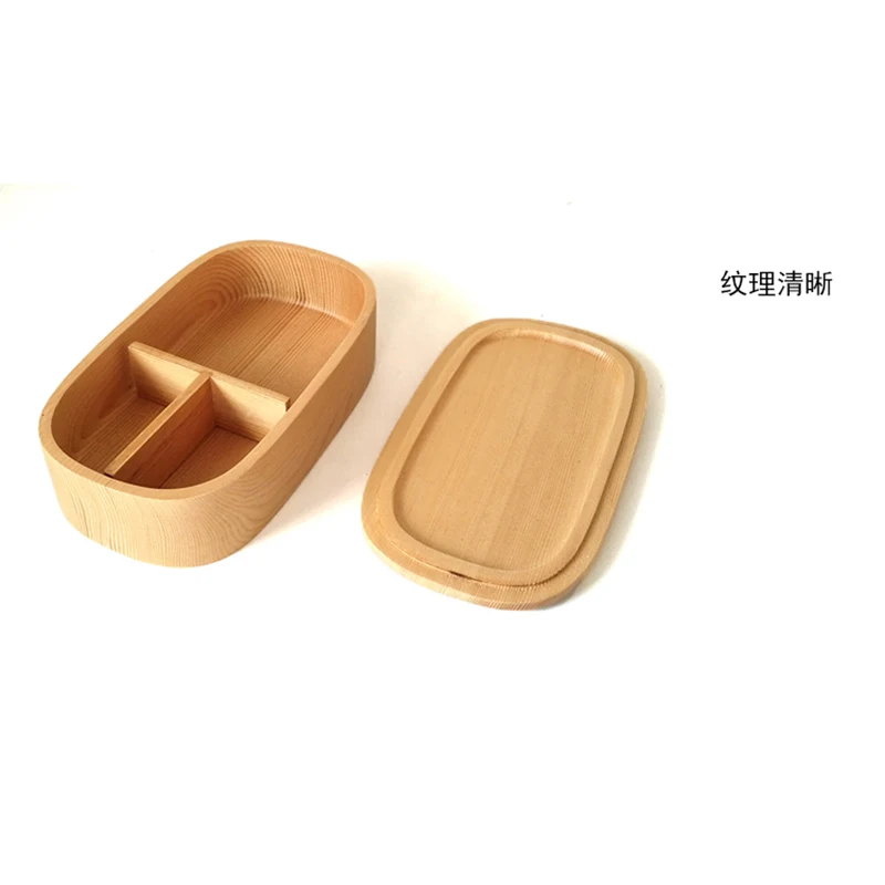 Raw wood color not paint Waist Lunch Box Japan Sushi Bento LunchBox Portable Food Container Fruits Storage Tableware Set | Дом и сад