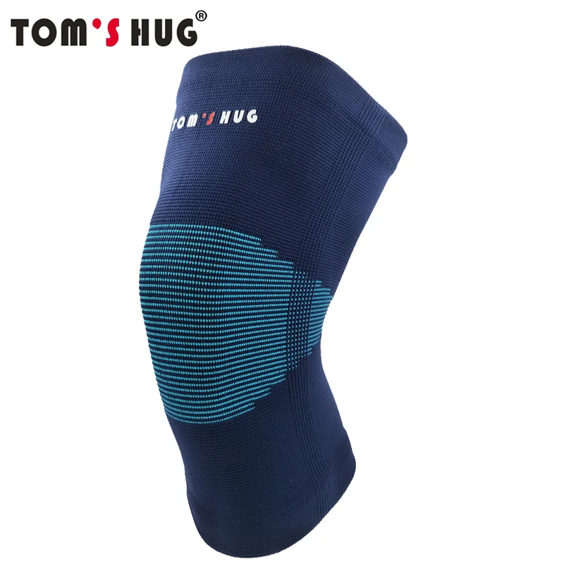 1 шт., спортивные наколенники, поддержка, защита, бренд Tom's Hug, наколенники для бега, суставы для облегчения боли при артрите и травмах, восстановление синего цвета