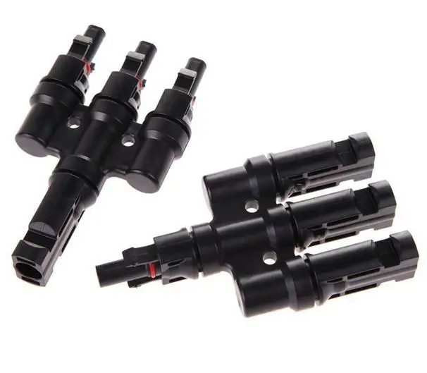 1 пара T образные солнечные соединители 3 в 1|connector f|connector waterproofconnector solar |