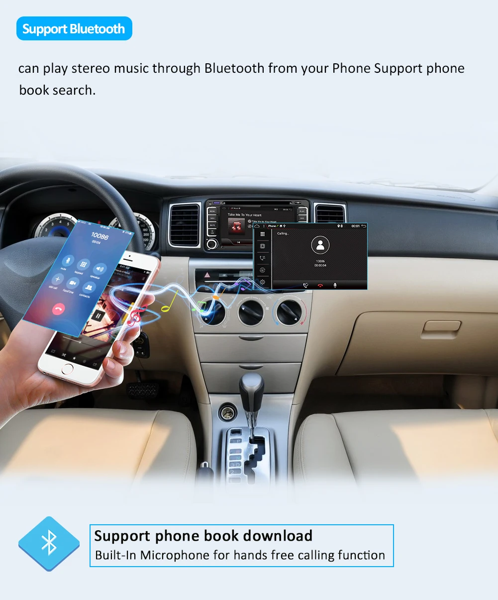 32G четырехъядерный Автомобильный dvd android 9,0 двойной din gps навигация Wifi+ Bluetooth+ радио для Toyota Hilux Camry Corolla Prado RAV4
