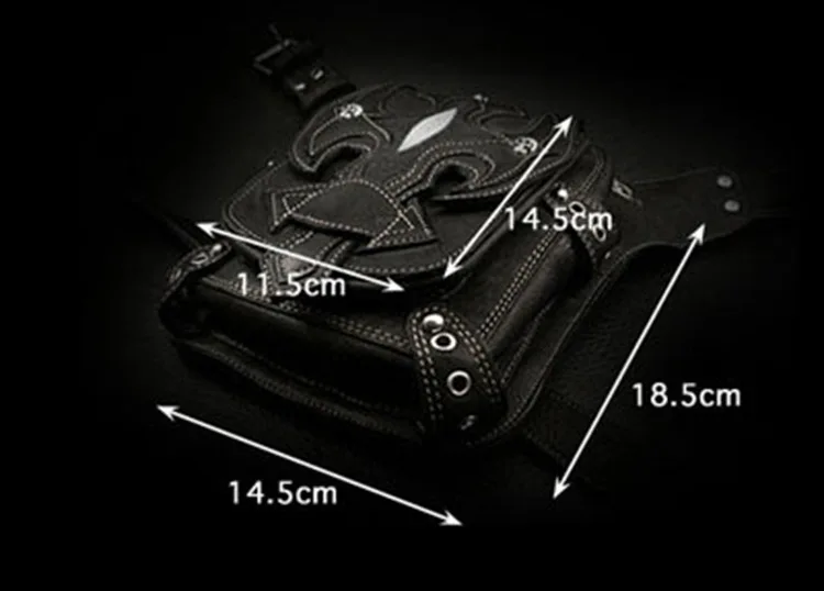 Сумки стимпанк готические поясные сумки Ретро Рок кожаные женские модные