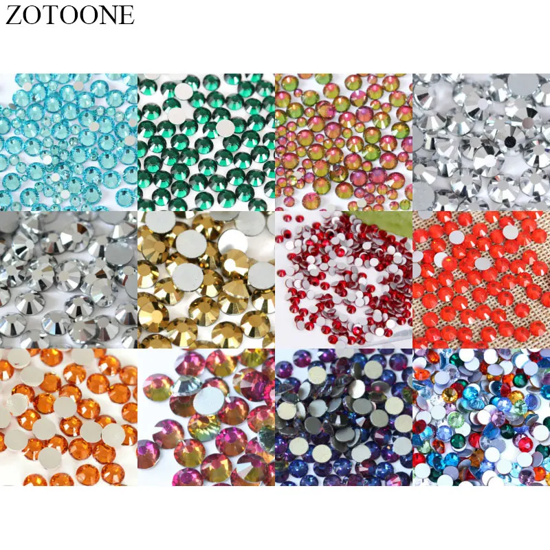 Горячая Распродажа стразы для фиксации ZOTOONE пришитые стекла одежды ручной работы