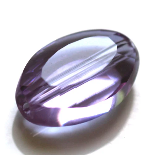 light violet AAA 9x6 мм новое поступление модные плоские овальные формы граненые Хрустальные стеклянные бусины Модные DIY ювелирные бусины - Цвет: light violet