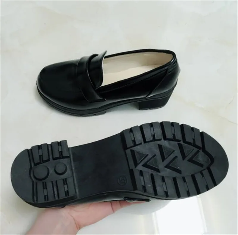 Аниме japones amor vivo sol Cosplay zapatos Takami Chika ninas JK Aqours uniforme escolar A480|Туфли| |