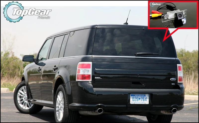 

Автомобильная камера для Ford Flex 2009 ~ 2014, Высококачественная резервная камера заднего вида для TOPGEAR Friends | CCD + RCA