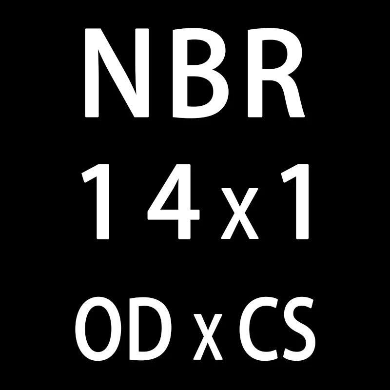50 шт./лот резиновым кольцом NBR уплотнительное кольцо 1 мм Толщина OD11/12/13/14/15/16/17/18/19/20 мм уплотнительное кольцо нитрил прокладка кольца масла - Цвет: OD14mm