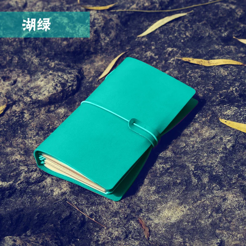LAKE GREEN BOWEN модный креативный блокнот для путешествий, ретро блокнот, небольшой блокнот, 1 шт - Цвет: LAKE GREEN