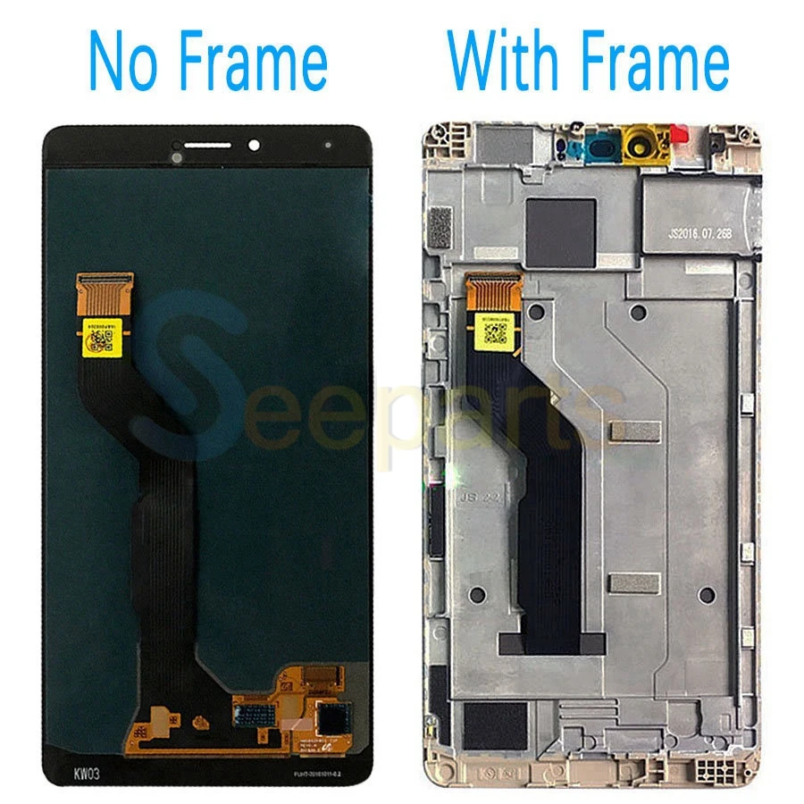 Тестовый экран huawei Honor Note 8 ЖК-дисплей кодирующий преобразователь сенсорного экрана в сборе Note8 ЖК+ рамка Замена huawei Note 8 lcd