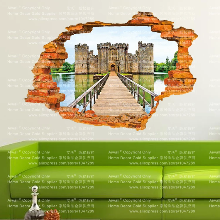 3D наклейка на стену 60*90 см/23 62 дюйма * дюйма|home decor|wall sticker3d sticker |