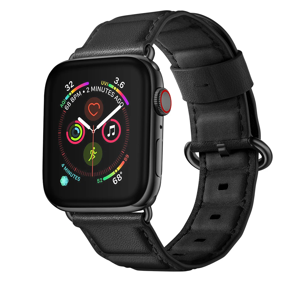 Оригинальный ремешок Laforuta из натуральной кожи для Apple Watch Series 1 2 3 4 часов браслет 44