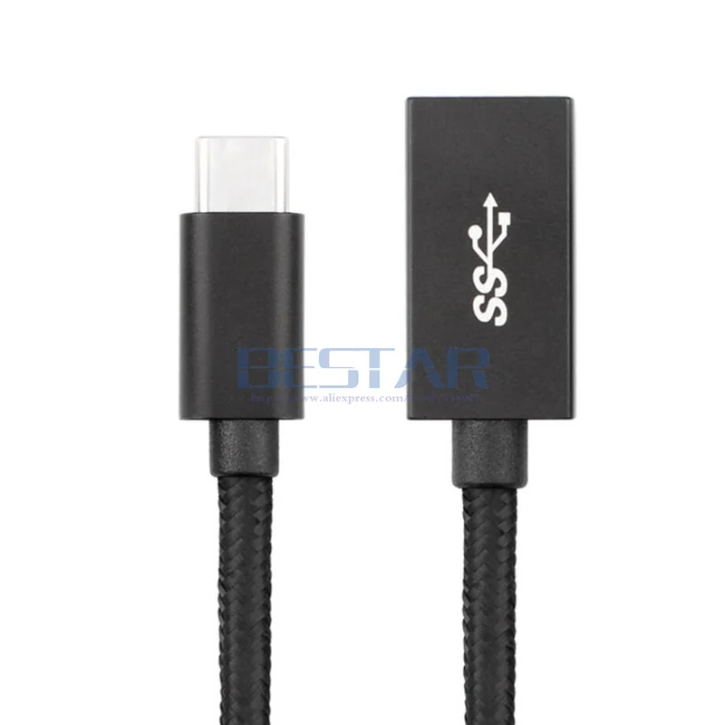 Новинка 2019 USB 3 1 Type C male to 0 A Женский OTG адаптер для передачи данных удлинитель