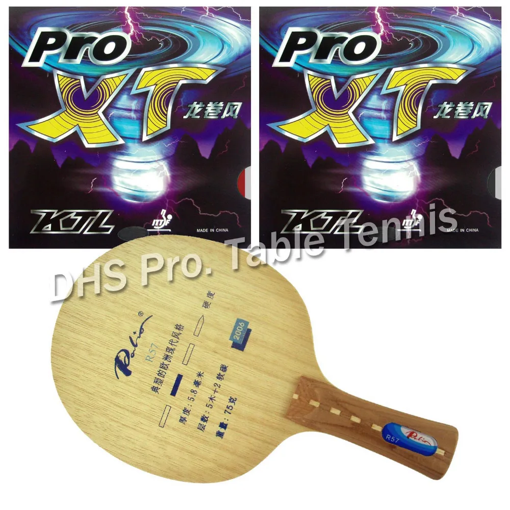 Профессиональная ракетка для настольного тенниса, ракетка Palio R57 Blade с 2x KTL Pro XT Rubbers