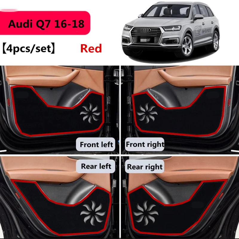 TAIJS противоударный Автомобильный Дверной Коврик для Audi Q7 2016 2018 4 шт./компл.