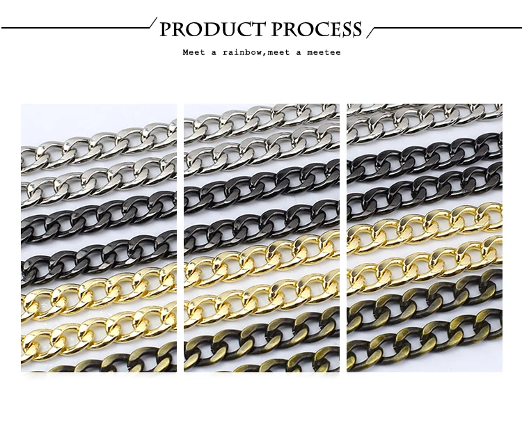 Высококачественная сменная сумка на плечо 10 мм с металлической цепочкой, Женская сумочка, аксессуары, ремни с ручками, Сумка с цепочкой