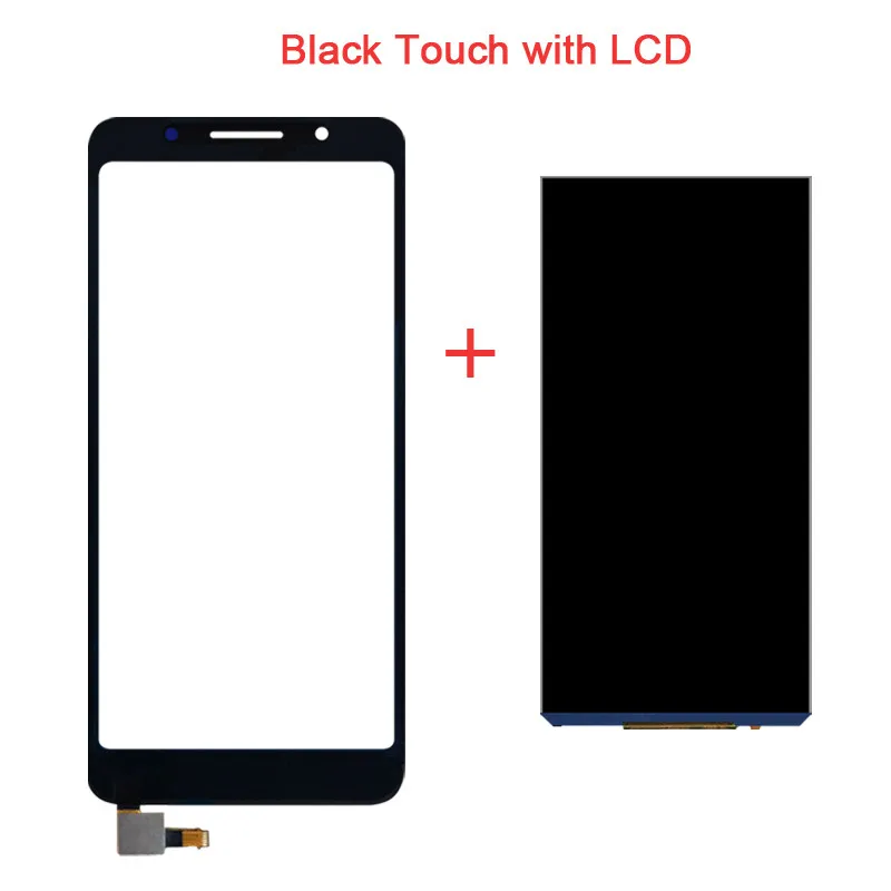 Black touch with Lcd 5,3 ''для Alcatel Работает с любым оператором, 1X ЖК-дисплей Дисплей+ Сенсорный экран дигитайзер для 5059 5059A 5059D 5059I 5059J 5059T 5059X 5059Y - Цвет: Black touch with Lcd