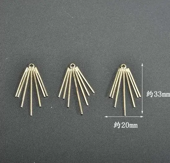 Diy ручной работы с медным покрытием золото 14k вентилятор Метеор треугольники