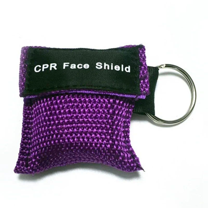 PP Опциональная цветная маска реаниматора CPR, брелок для первой помощи, маска для экстренной помощи, инструменты для ухода за здоровьем - Цвет: PP