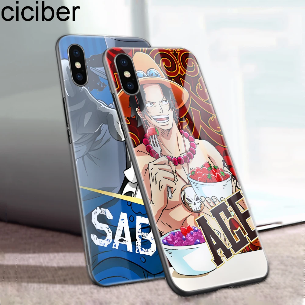 Ciciber цельный чехол для телефона Luffy iphone 11 Pro Max X XR XS макс. закаленное стекло Чехлы 7 8