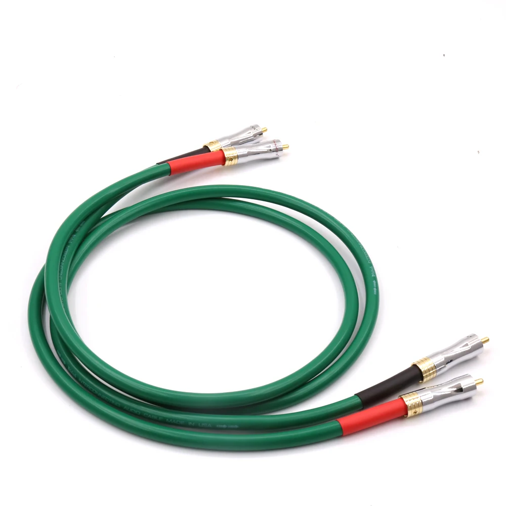 Hi Fi аудио разъем с позолоченными штекерами 0 5 3 м 4N медный RCA Соединительный