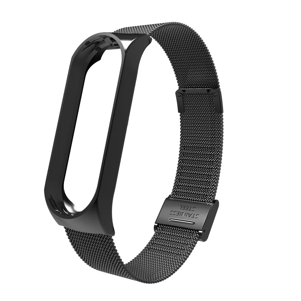 Металлический браслет из нержавеющей стали для Xiaomi mi Band 3 mi band 3 ремешок без винтов для Xiaomi mi Band 3 ремешок mi Band 3 наручный ремень