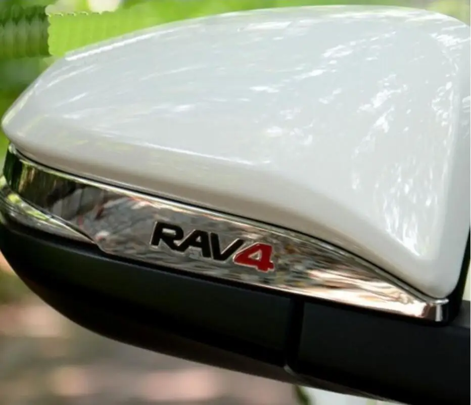Зеркало заднего вида украшения для Toyota RAV4 2013 monorail Хром ABS боковое зеркало накладка форма 2/комплект