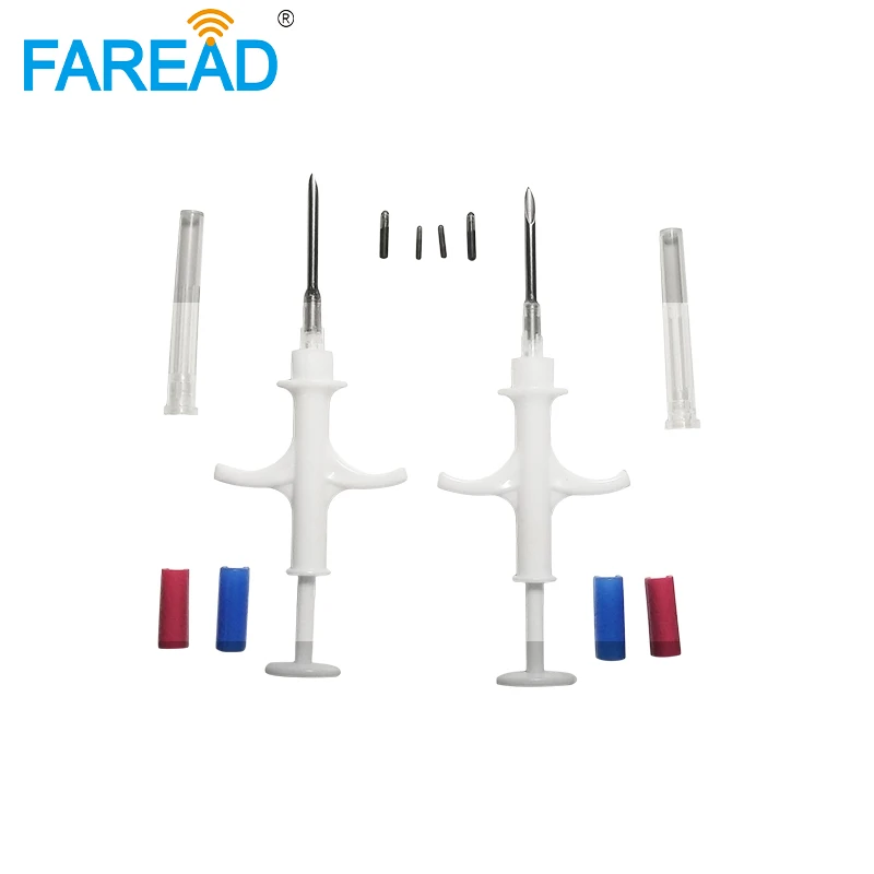 

lifetime guaranteed x100pcs ICAR number animal microchip syringe with glass tag for dog cat mouse marking farm livestock
