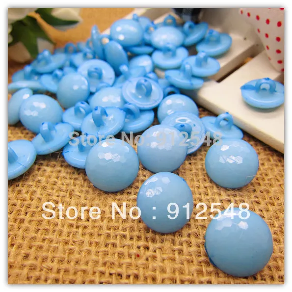 

100pcs blue Nylon Sewing Buttons Scrapbooking 14mm,009