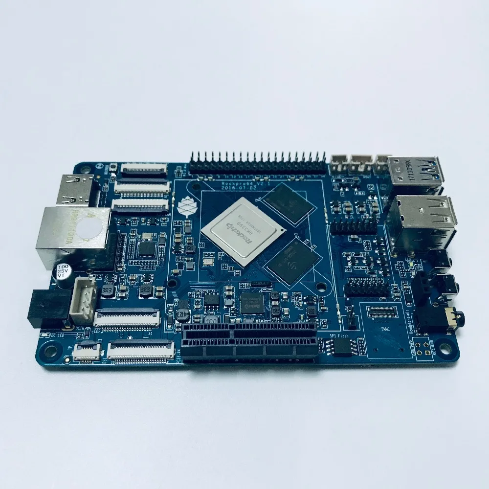 Одноплатный компьютер ROCKPro64 Android Linux медиа макетная плата ROCKPro64-4G
