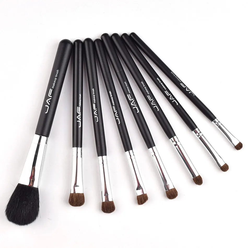 JAF Makeup Brushes for Eyeshadow Blending Classic 8pcs Eye Make Up Brush Set Professional Cosmetic Blush Powder J0815AY-B | Красота и