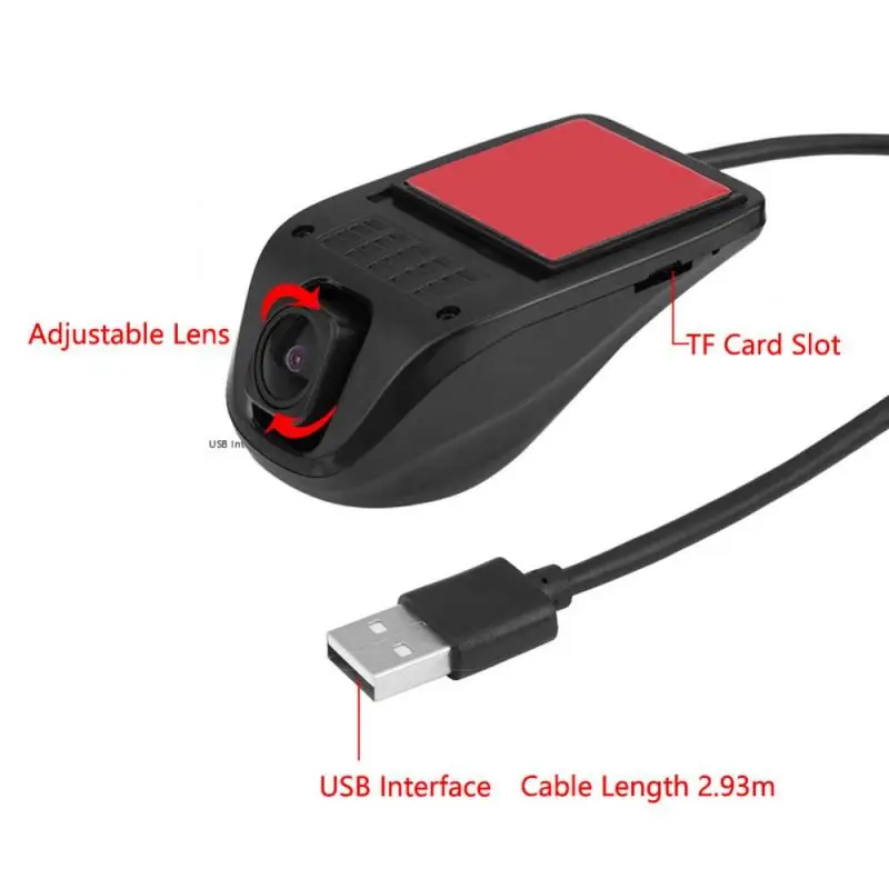 Автомобильный ПЗС HD Автомобильная резервная камера заднего вида 1080P HD USB камера приборная панель камера водительский рекордер с ночным видением для системы Android