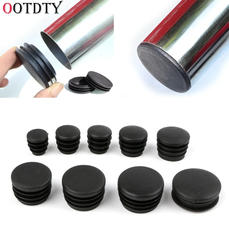 OOTDTY 10 шт. черные пластиковые ножки для мебели разъем заглушка конец Кепки Bung