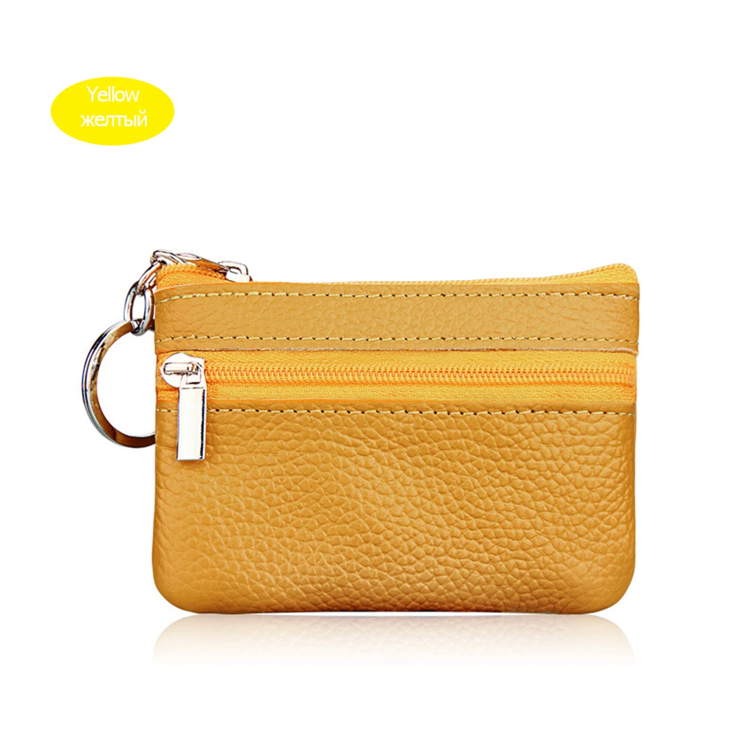 yellow Yufang кошелек из натуральной кожи для монет женский маленький кошелек для монет мини-молния сумки для денег детские карманные кошельки Держатель Для Ключей - Цвет: yellow